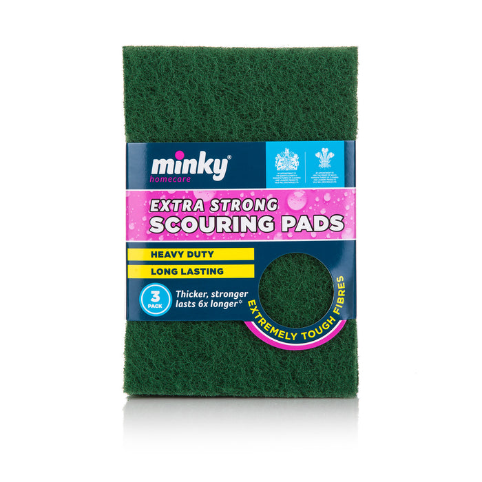 Minky Extra Strong Flat Scourer 3Pk (9 Units)