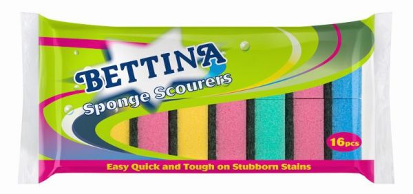Bettina Sponge Scourers 8pcs (10 Units)