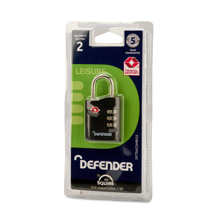 Defender 35mm Combi Travel Sentry Padlock (12 Units)