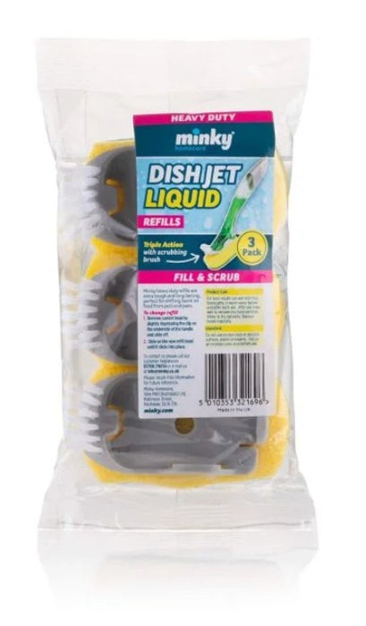 Minky HD Dish Jet Refill 3Pk (12 Units)