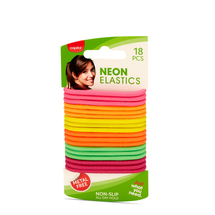 Neon Hair Elastics (6 Units)