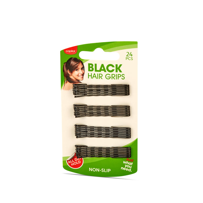 Black Hair Grips (6 Units)