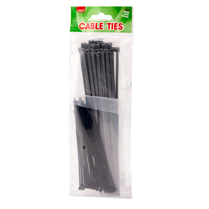 60 Assorted Cable Ties (6 Units)