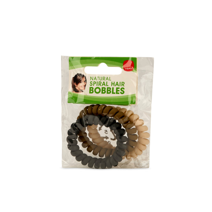 Natural Spiral Bobbles - 3 Pack (6 Units)