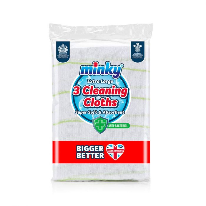 Minky XL 3 Cleaning Cloths Anti-Bac (12 Units)