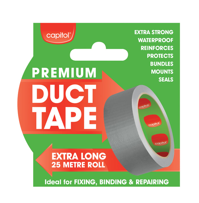 Duct Tape 48mm x 25m Black (6 Units)