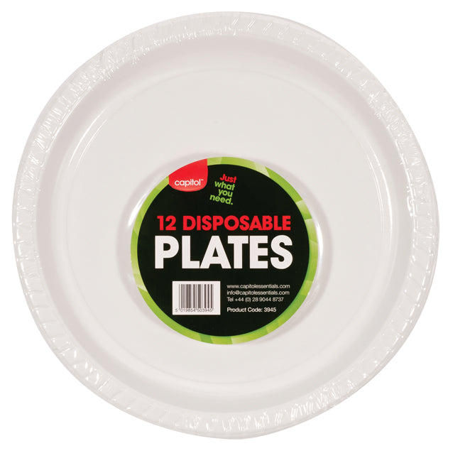 12 Disposable Plates (6 Units)