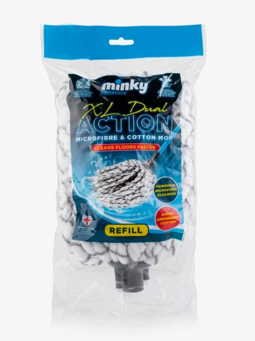 Minky XL Microfibre&Cotton Mop Refill (6 Units)