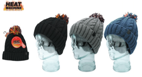 Thermal Multi Colour Pom Pom Hat (12 Units)