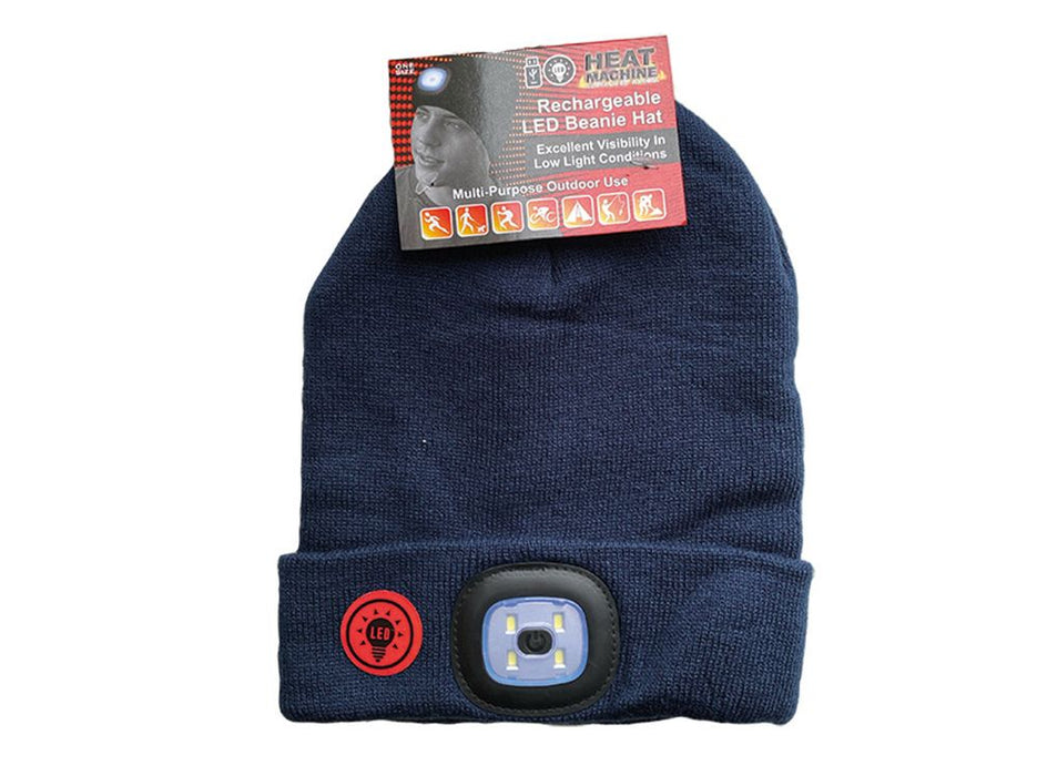 Heat Machine, Rechargeable LED Beanie Hat (12 Units)