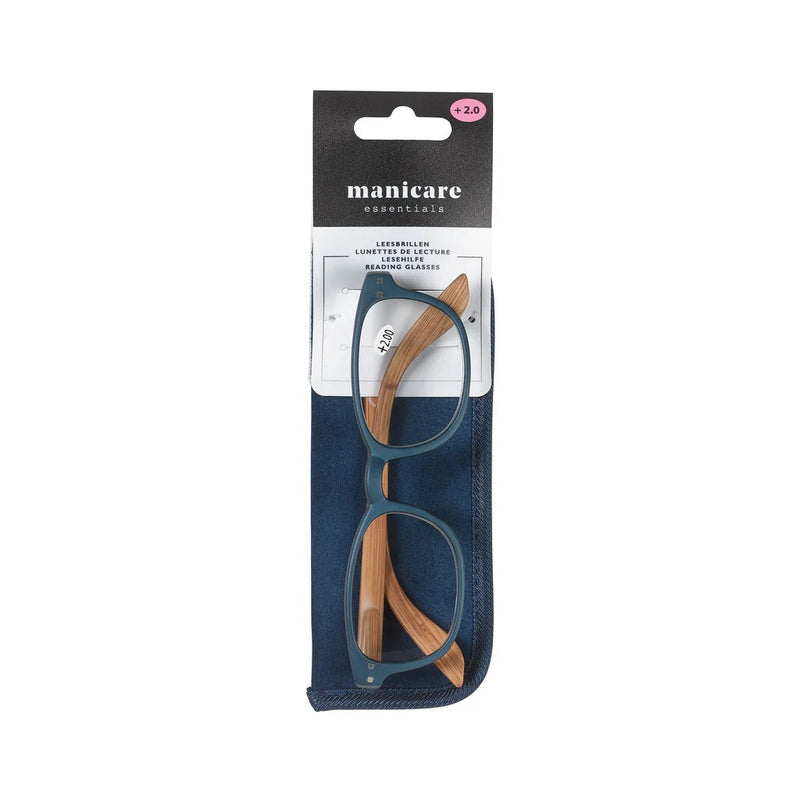 Reading Glasses +1.5 Matt Metal Blue/Wood Effect (3 Units)