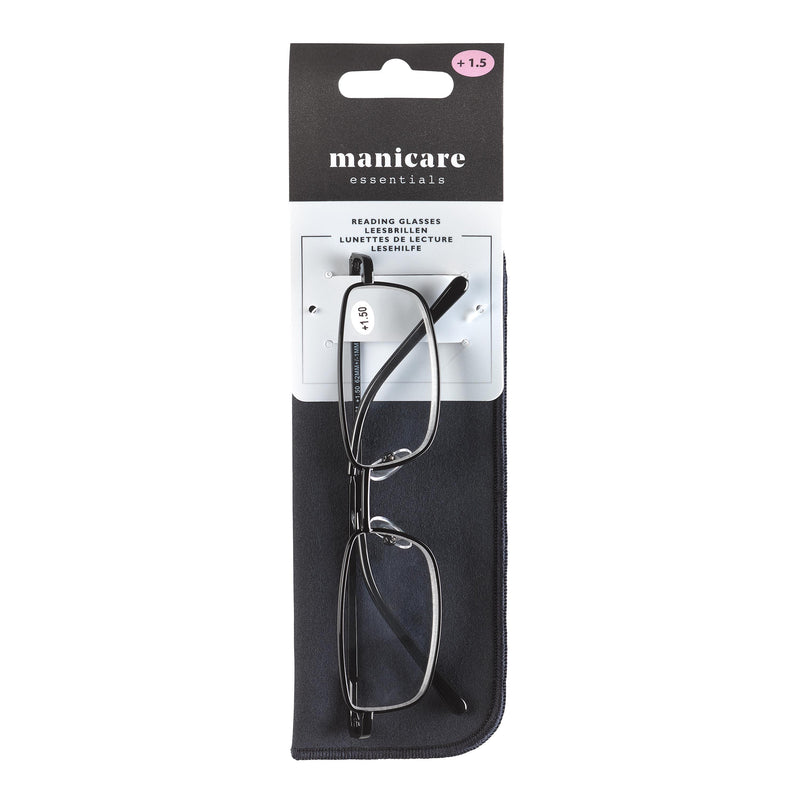 Reading Glasses +1.5 Dark Metal Frame (3 Units)