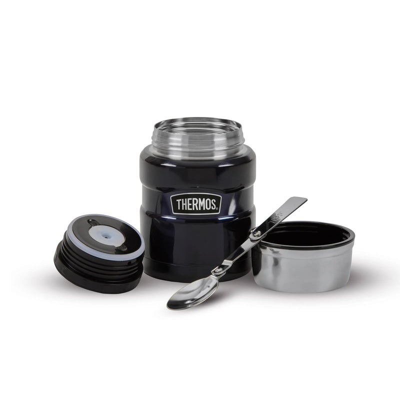 Thermos S/S King Food Flask 470ml Blue
