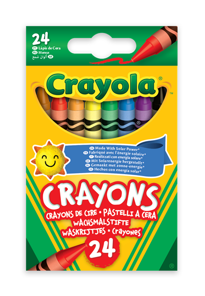 24 Crayons Assorted Eco (12 Units)