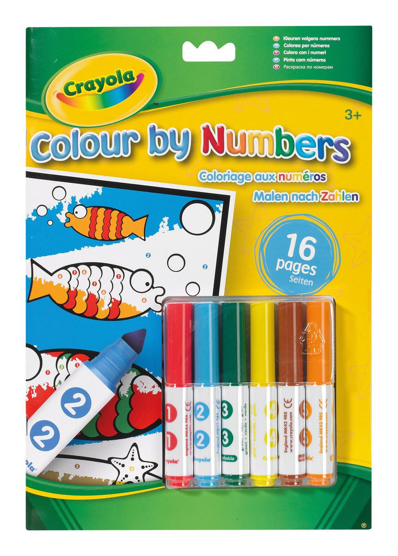 Colour By Numbers With Markers (12 Units)
