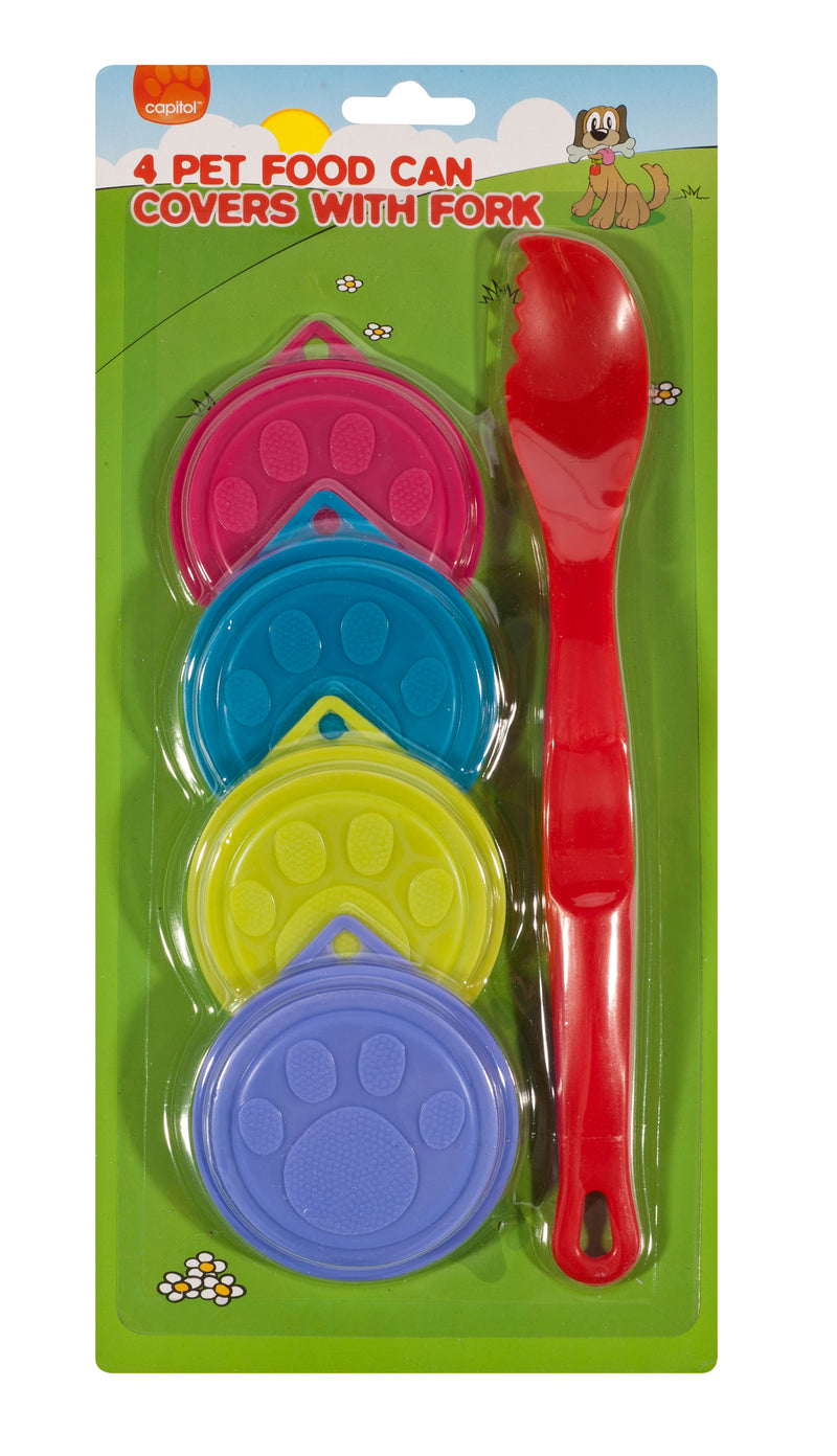 Pet Food Fork & 4 Covers (6 Units)