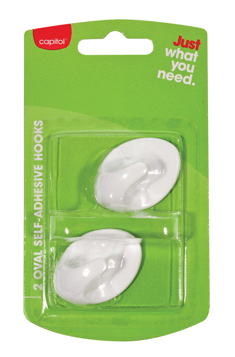 2 Adhesive Hooks Oval (12)