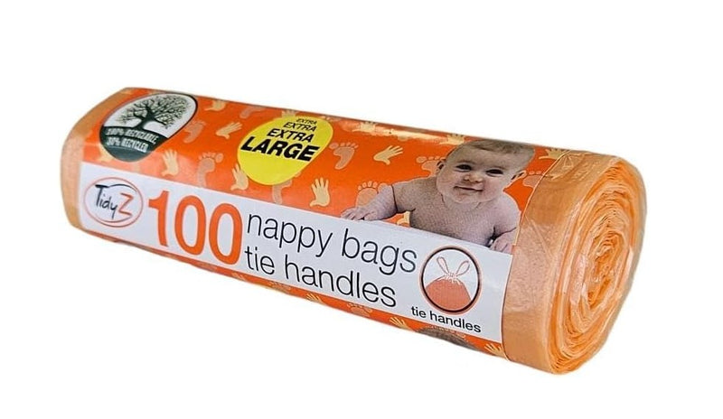 TidyZ 100 Nappy Bags Roll