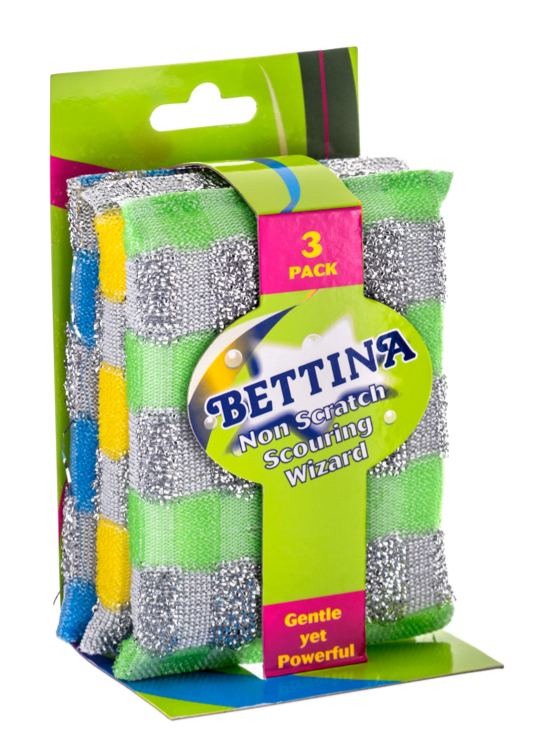 Bettina 3pc Non Scratch Scouring Wizard (1 Unit)