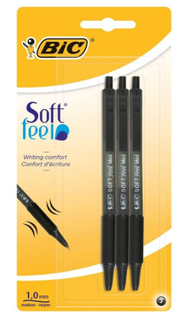 Soft Feel Clic Grip BL3 Black (10 Units)