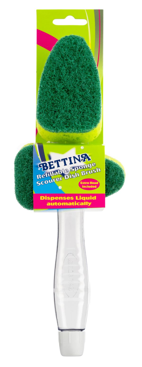 Bettina Refillable Dishbrush Scourer & Extra Head (24)