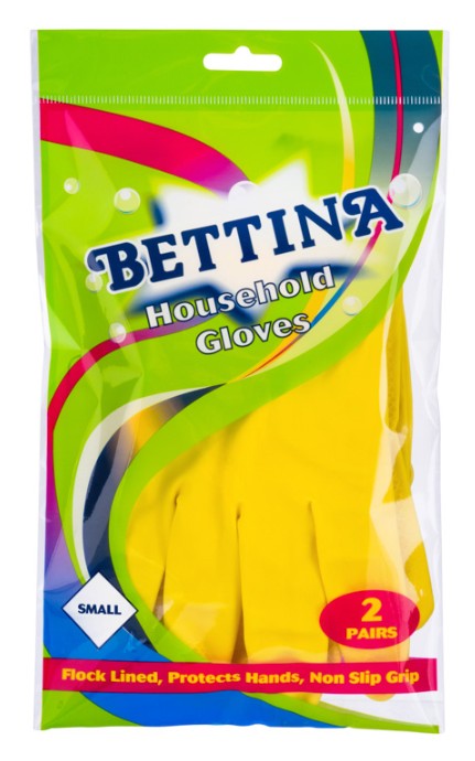 Bettina 2pk Rubber Glove Small (10)
