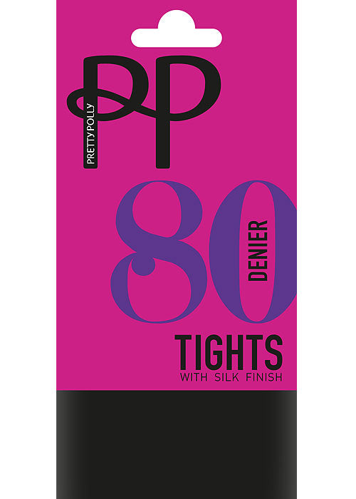PP Opaque Lycra Silk Finish 80D S/M Blk (6 Units)