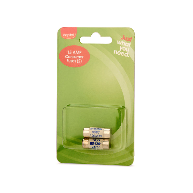 Consumer Fuses 15 Amp - 2 Pack (6 Units)