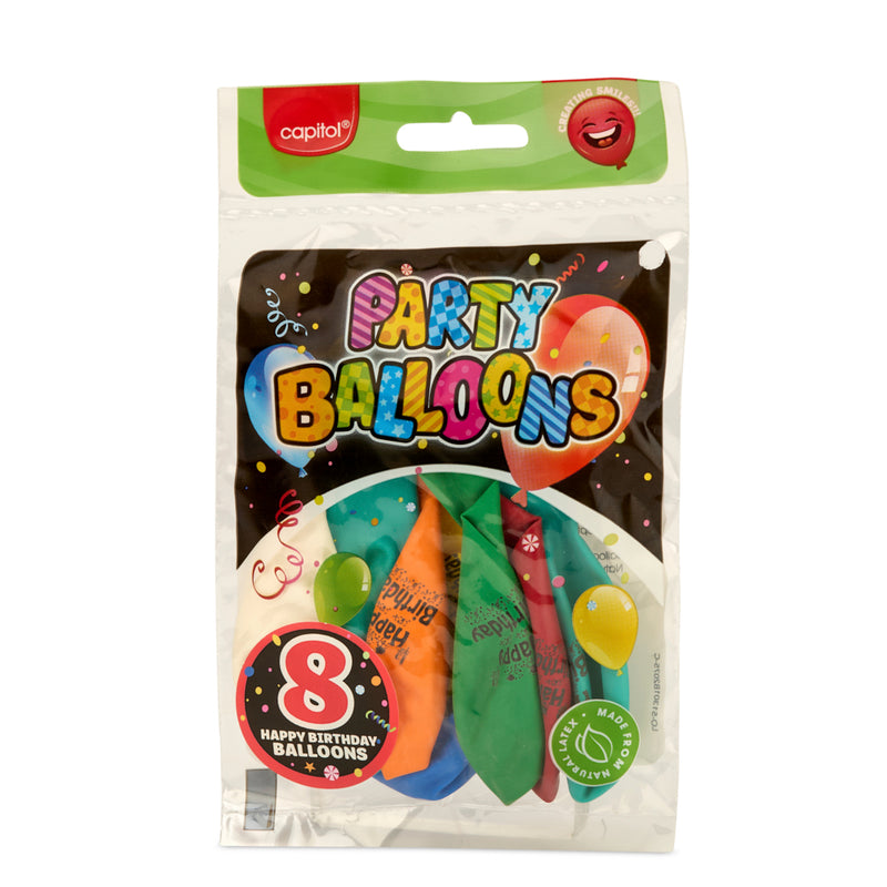 8 Birthday Balloons (12 Units)