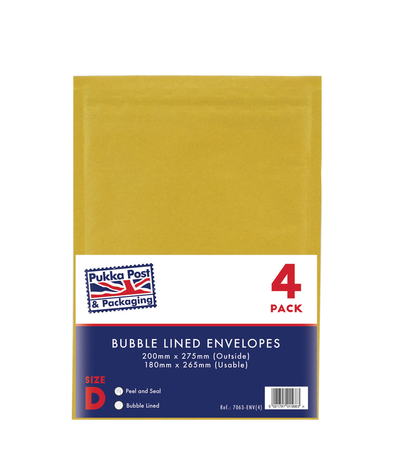 Pukka Gold Bubble Lined Envelope Size 1 - D (6)