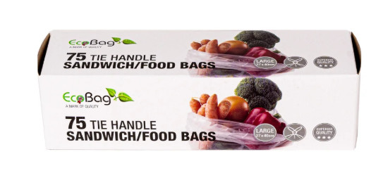 EcoBag 75 Tie Handle Food Bags (1 Unit)