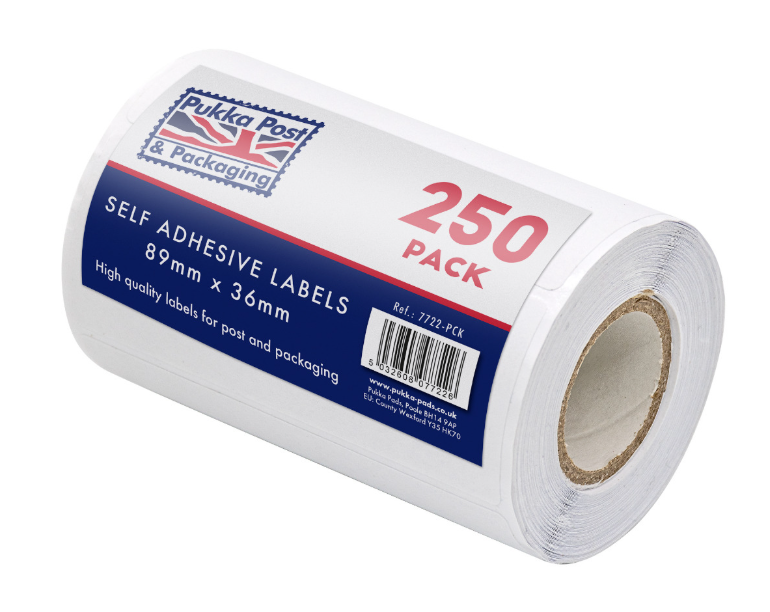 250 Self Adhesive Labels 89mm x 36mm (5 Units)