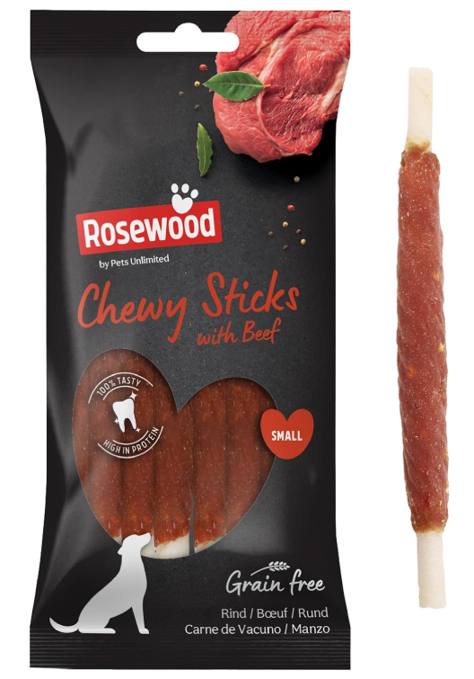 Rosewood Chewy Stick with Beef - Small (6 Units)