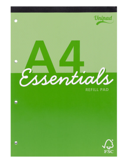 Unipad Essentials A4 Refill Pad 160 pages (4 Units)