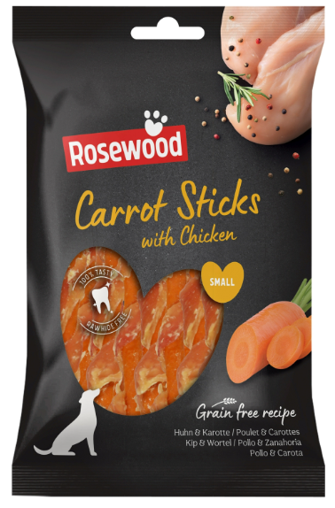Rosewood Carrot Sticks With Chicken 80g (10 Units)