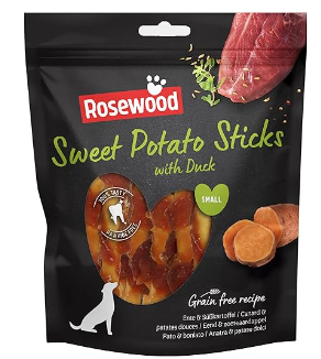 Rosewood Sweet Potato Sticks With Duck 80g (10 Units)