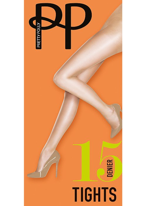 Pretty Polly, Lycra Natural Medium/Large 15 Denier (6 Units)