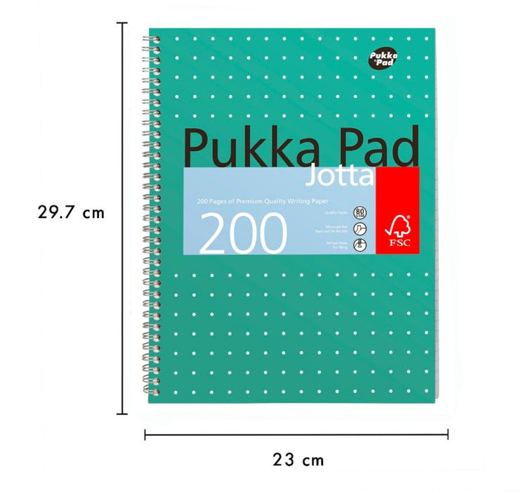 A4 Metallic Jotta Notepad Pukka (6 Units)