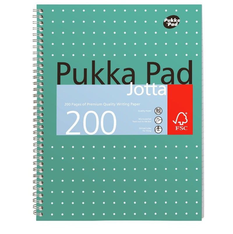 A4 Metallic Jotta Notepad Pukka (6 Units)