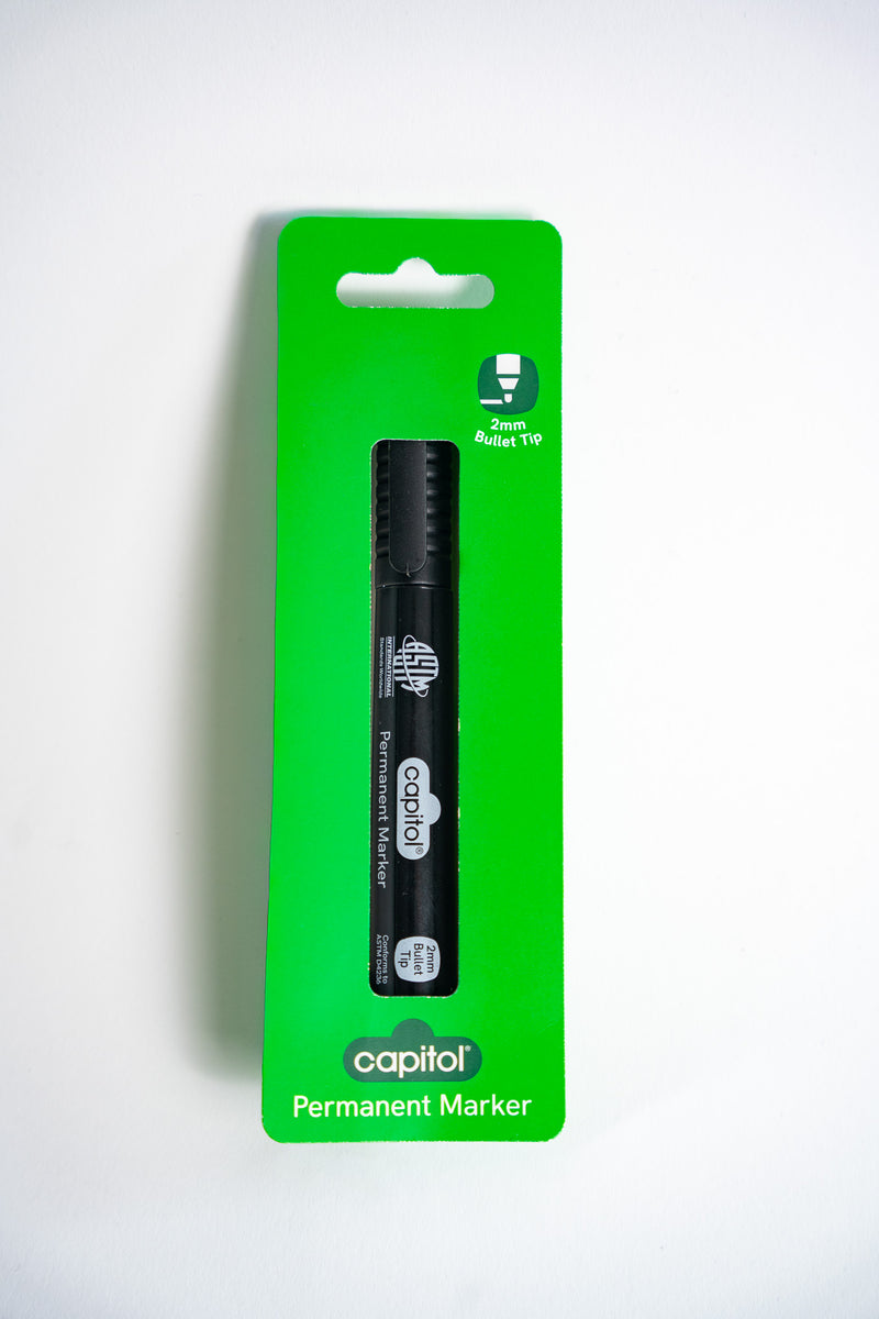Permanent Marker Black (6 Units)