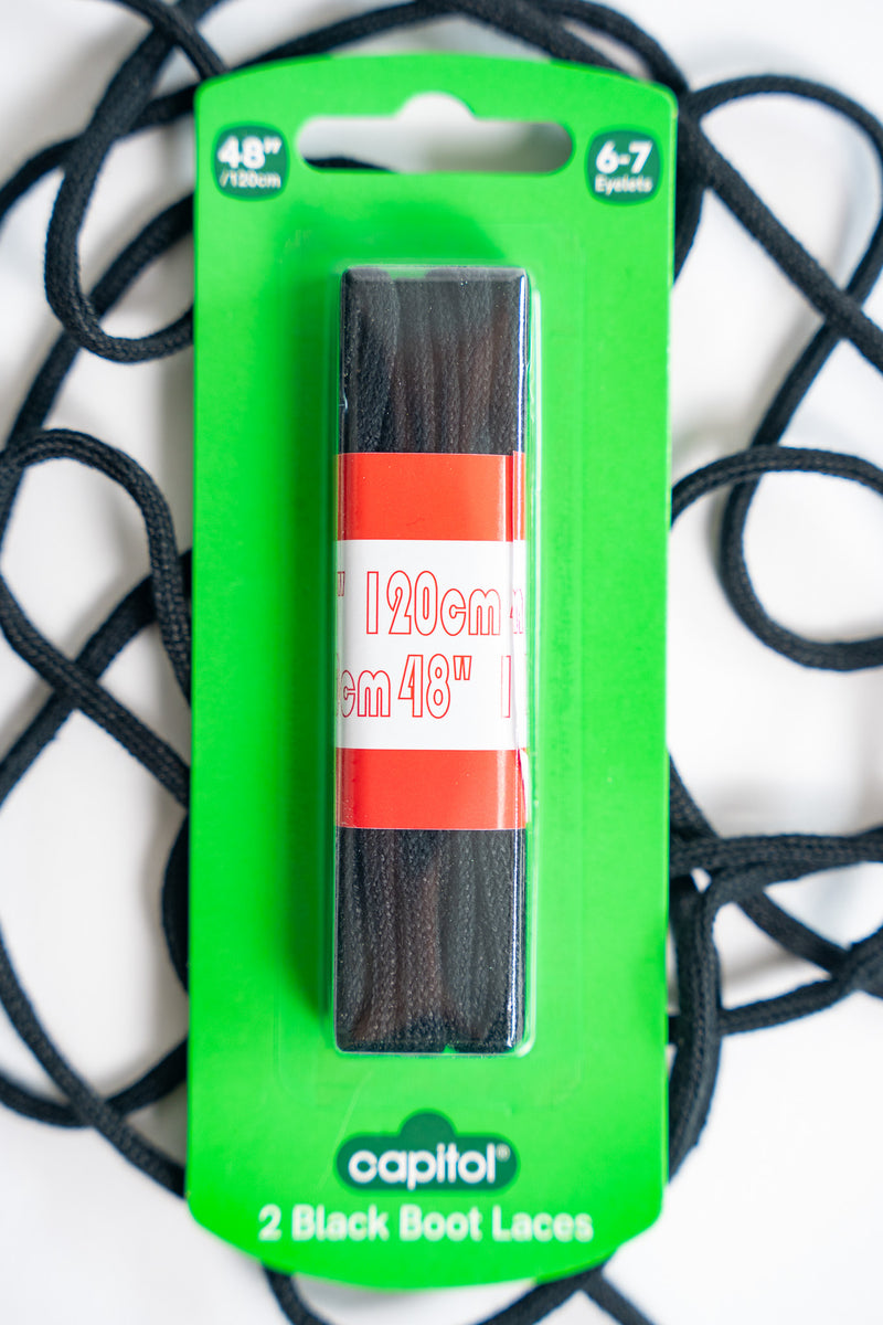 2 Boot Laces Black (12 Units)
