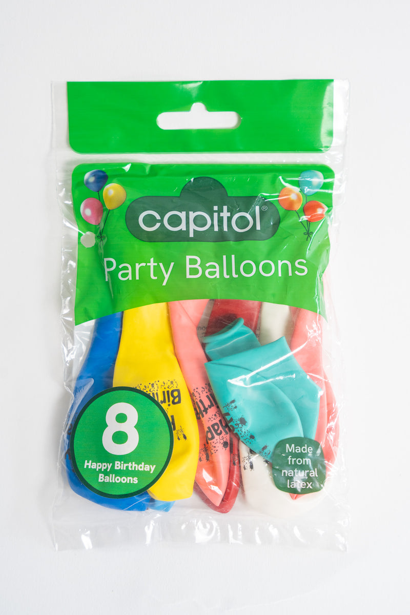 8 Birthday Balloons (12 Units)