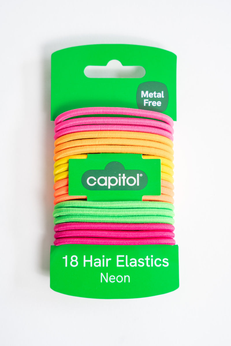 Neon Hair Elastics (6 Units)