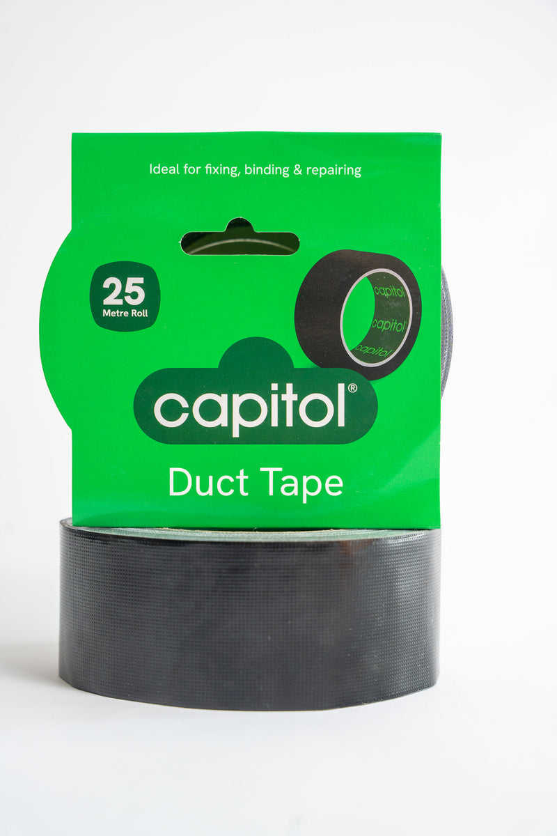 Duct Tape 48mm x 25m Black (6 Units)