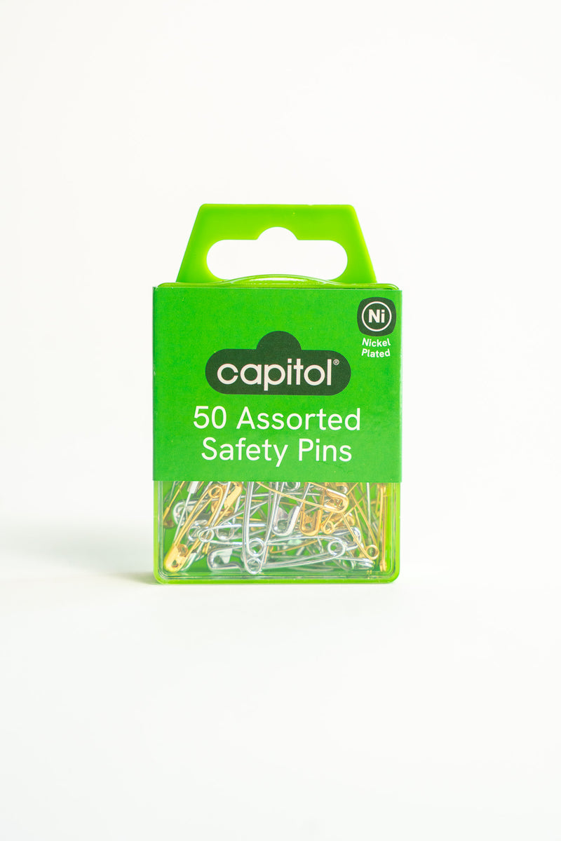50 Safety Pins (6 Units)