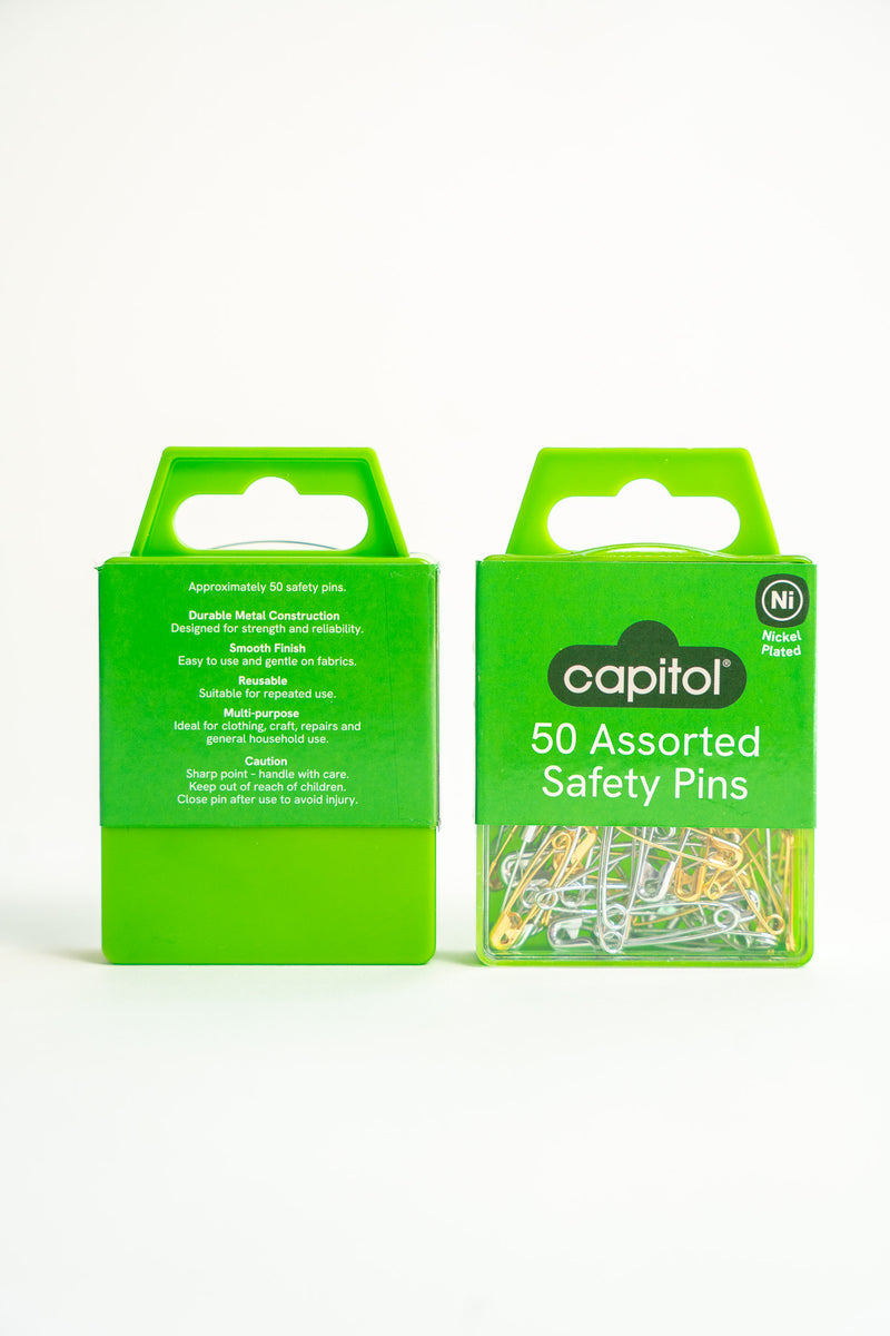 50 Safety Pins (6 Units)