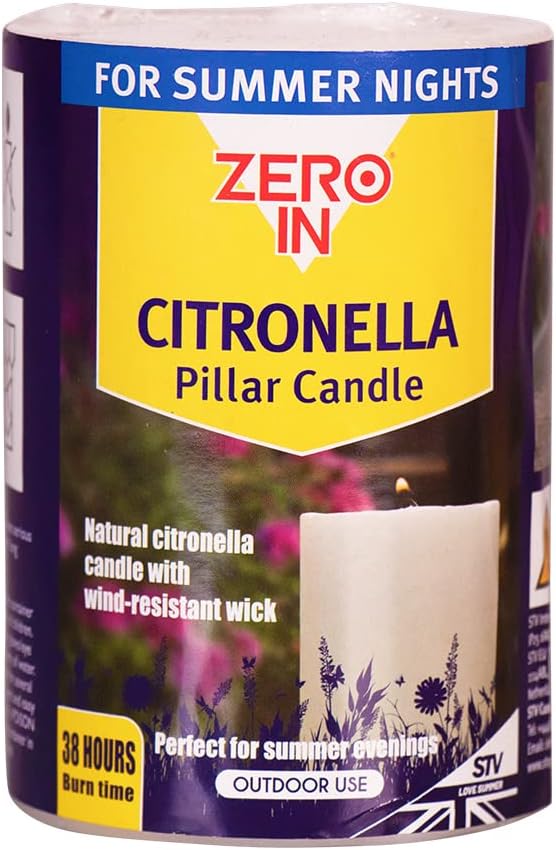Citronella Pillar Candle (6 Units)