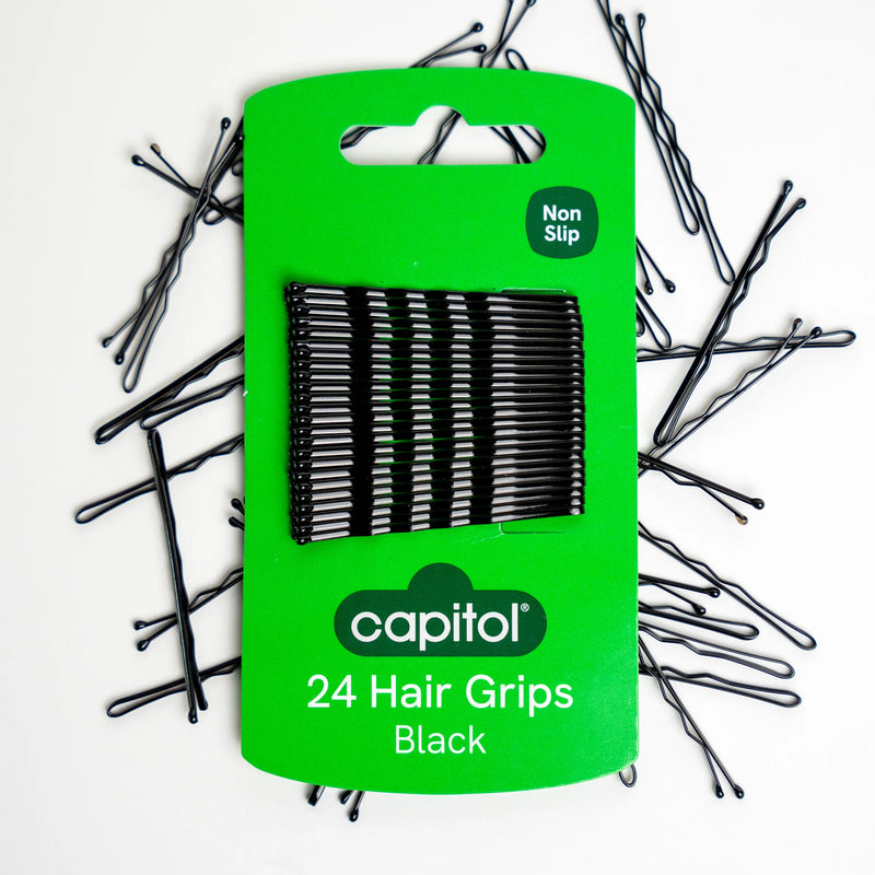 Black Hair Grips (6 Units)