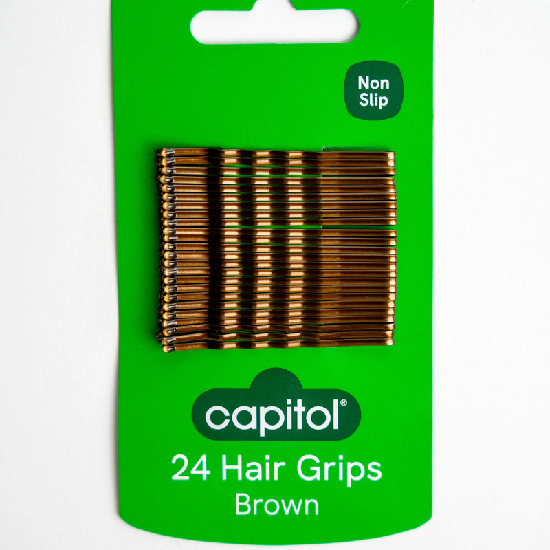 Brown Hair Grips (6 Units)