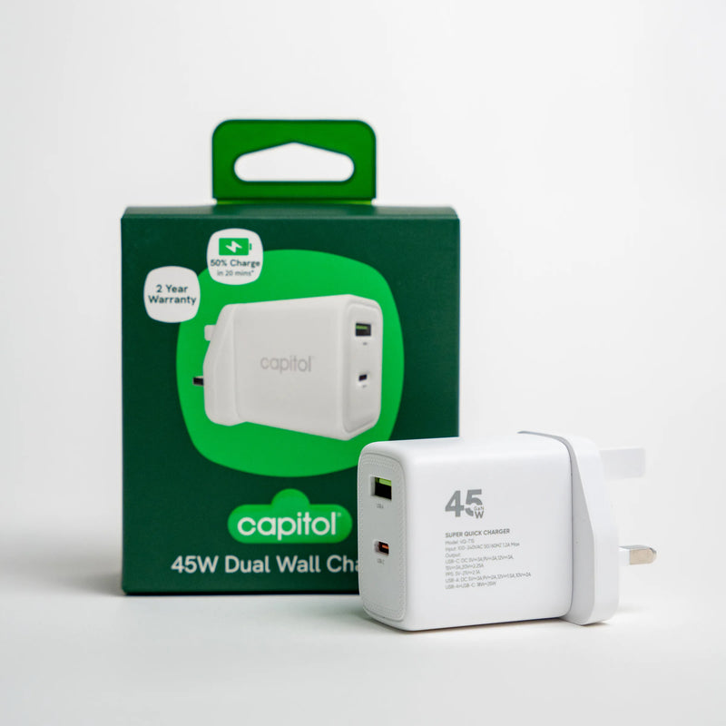 Dual Port Charger USB-C & USB-A (1 Unit)